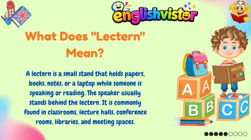 What Does "Lectern" Mean?