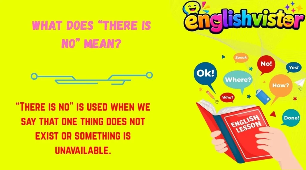 What Does “There Is No” Mean?