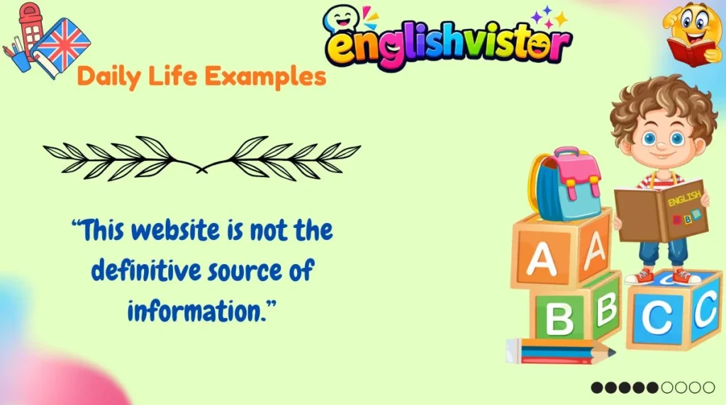 Daily Life Examples
