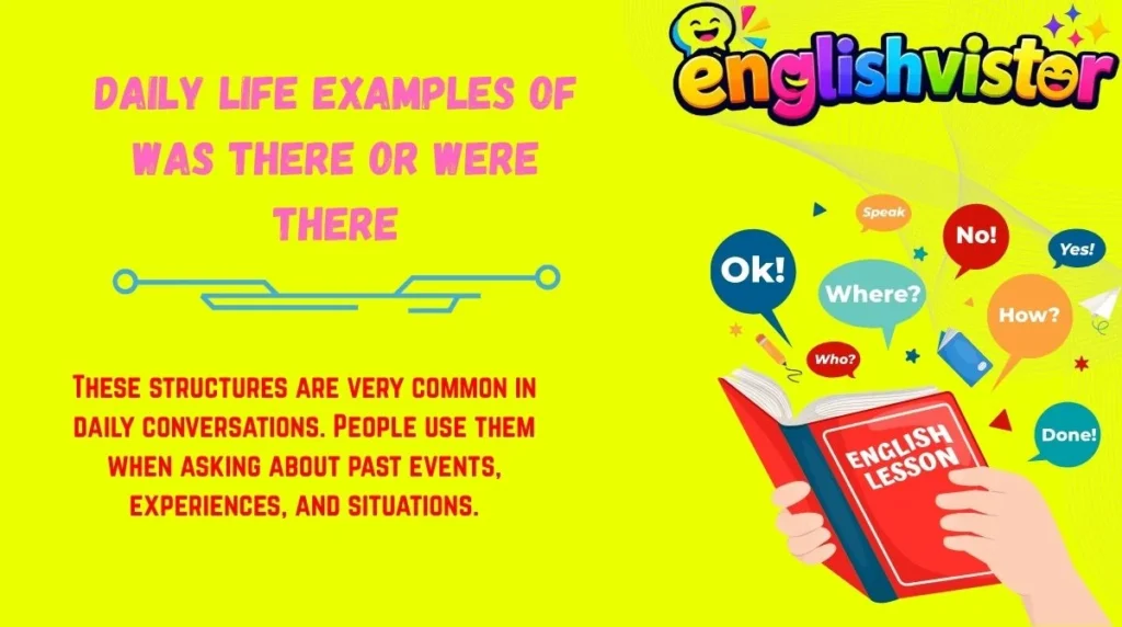 Daily Life Examples of Was There or Were There