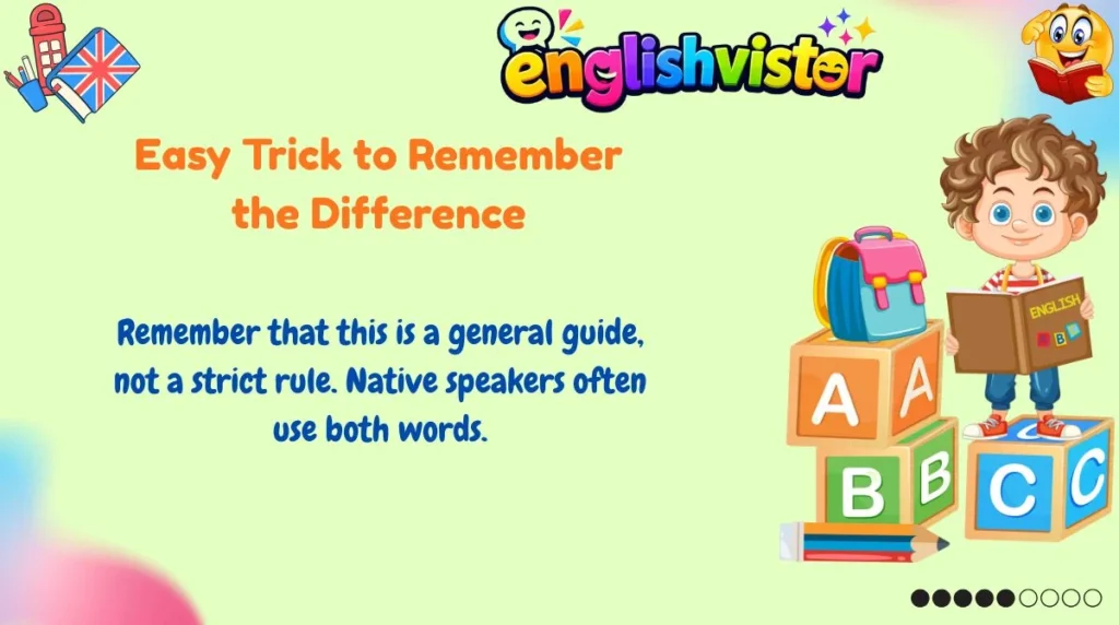 Easy Trick to Remember the Difference