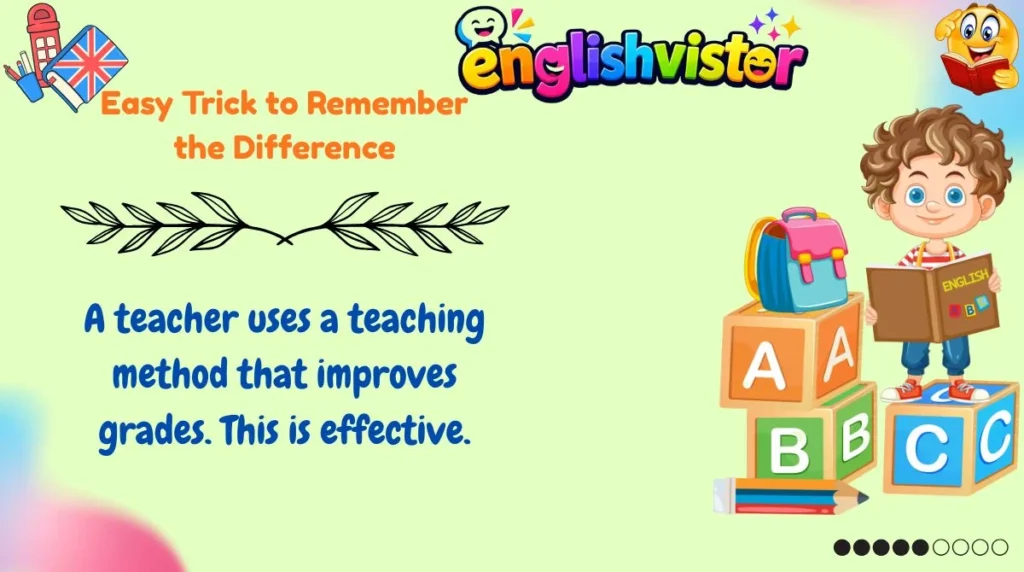 Easy Trick to Remember the Difference
