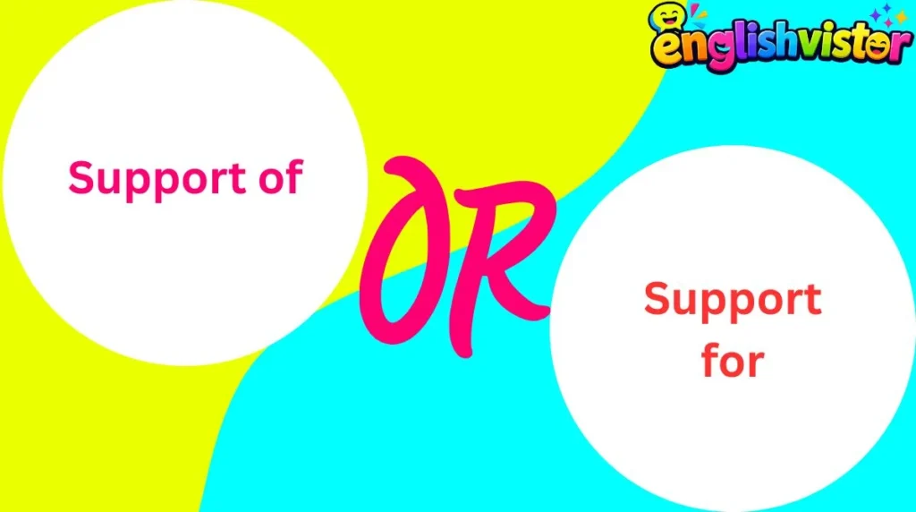 Support of or Support for