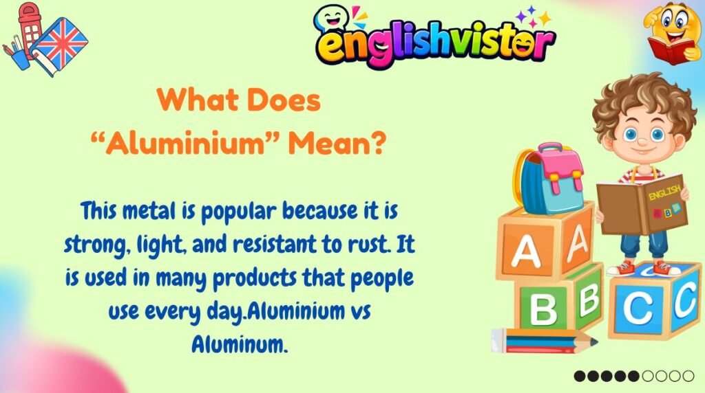 What Does “Aluminium” Mean?