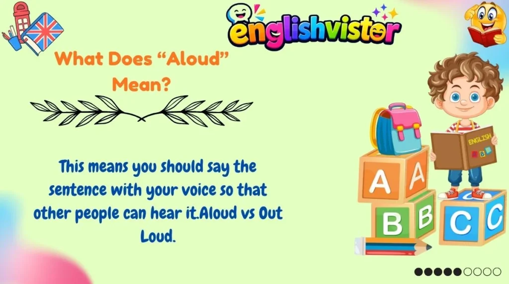 What Does “Aloud” Mean?

