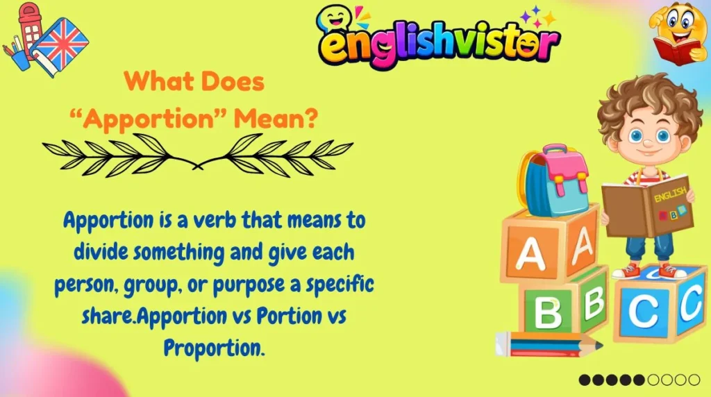 What Does “Apportion” Mean?
