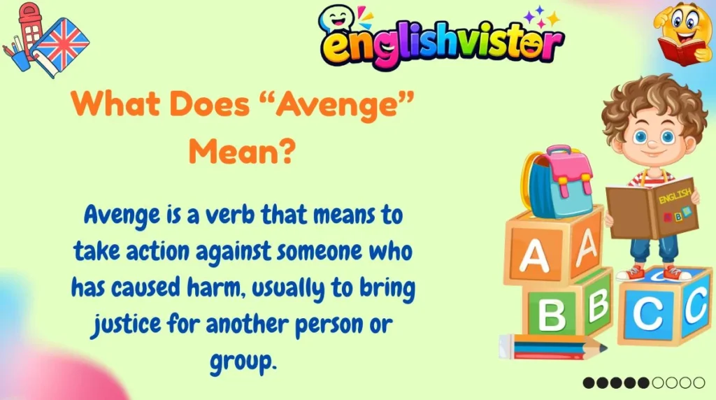 What Does “Avenge” Mean?