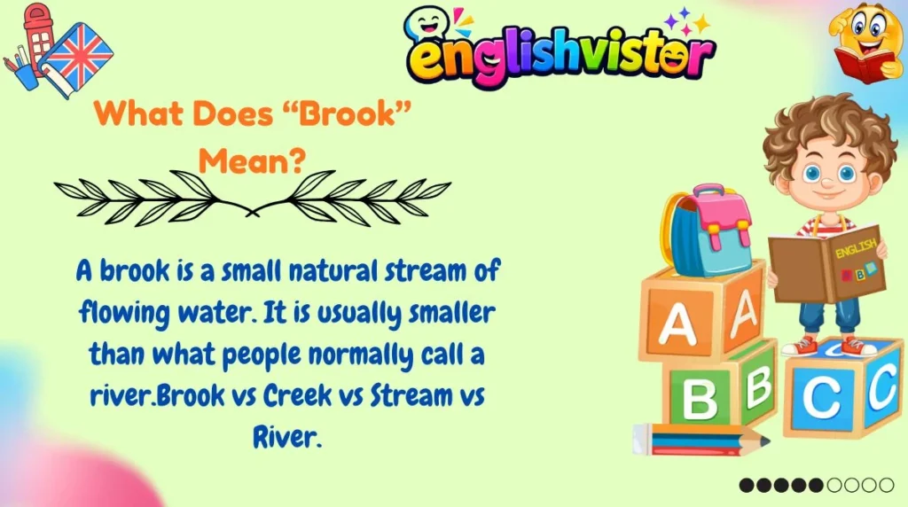 What Does “Brook” Mean?