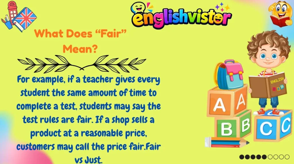 What Does “Fair” Mean?