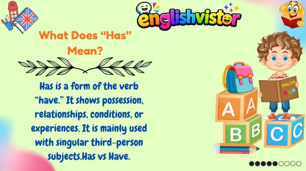 What Does “Has” Mean?
