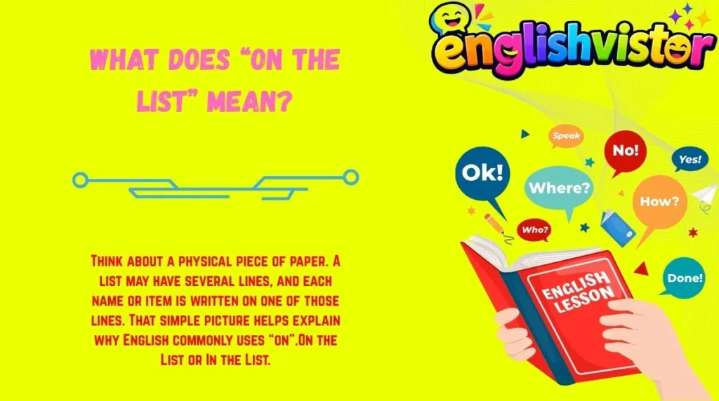 What Does “On the List” Mean?