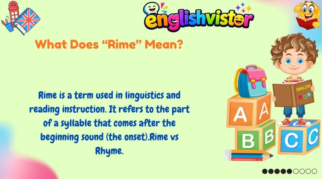 What Does “Rime” Mean?