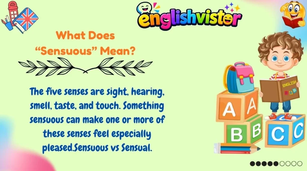 What Does “Sensuous” Mean?