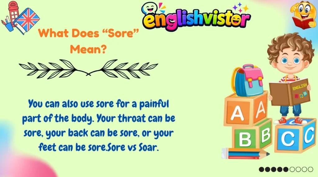 What Does “Sore” Mean?
