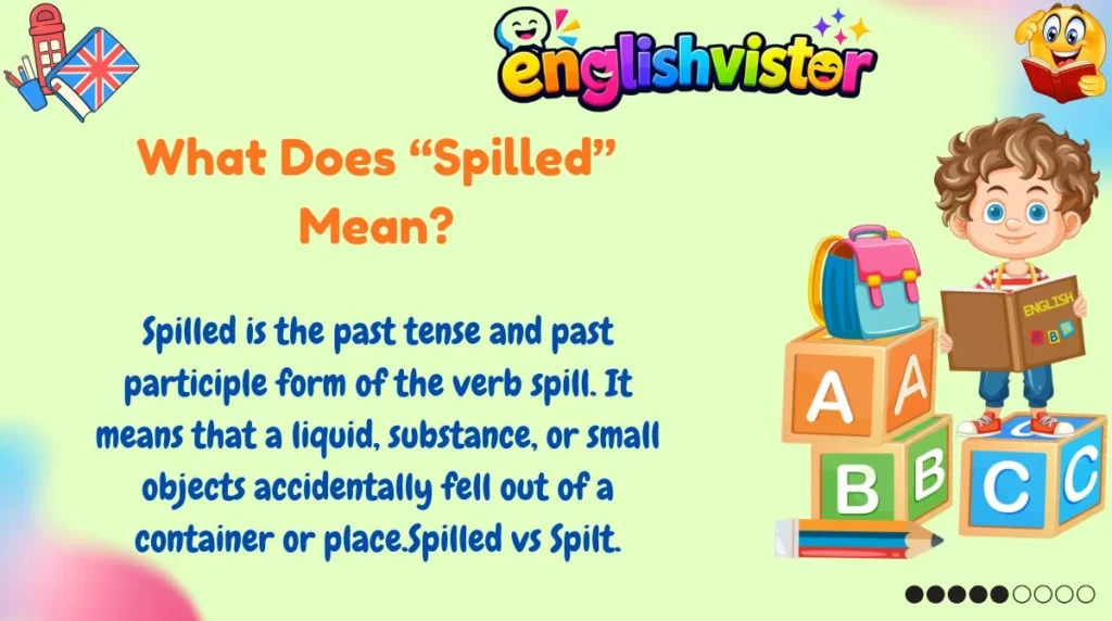 What Does “Spilled” Mean?