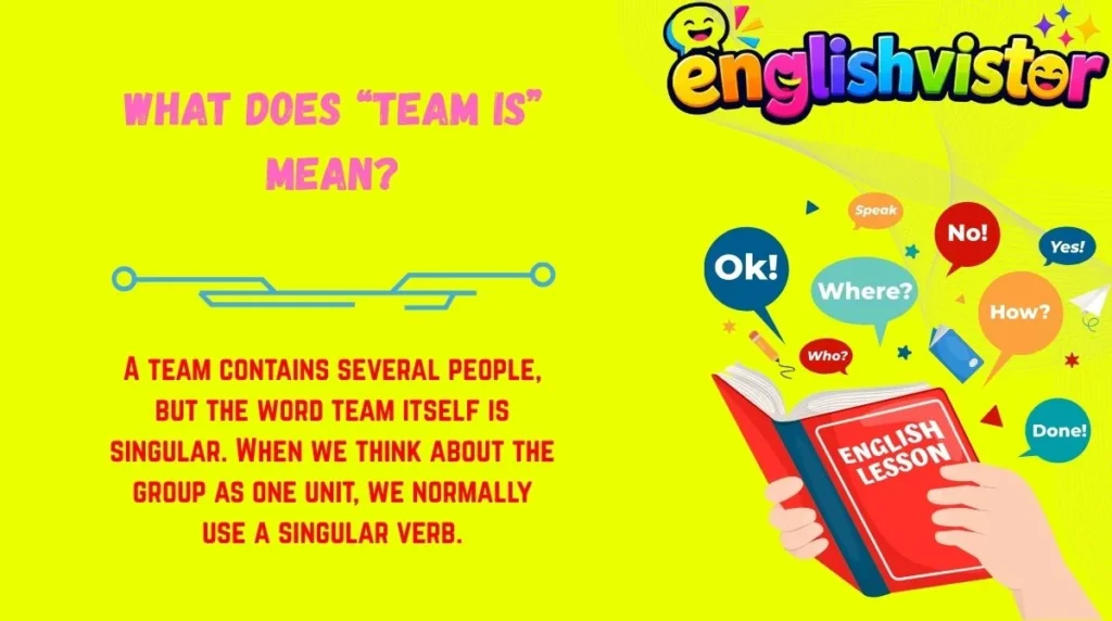 What Does “Team Is” Mean?