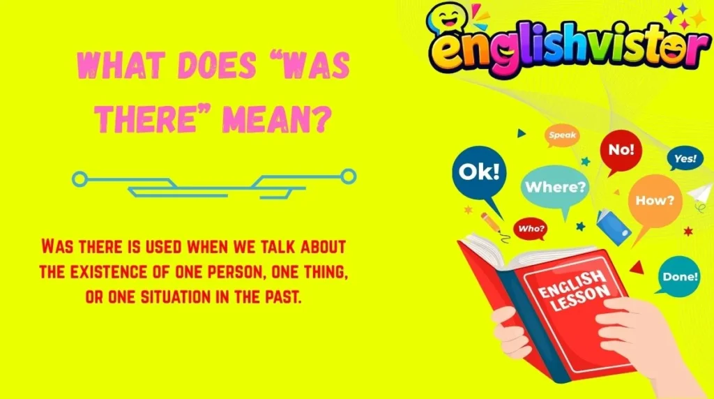 What Does “Was There” Mean?