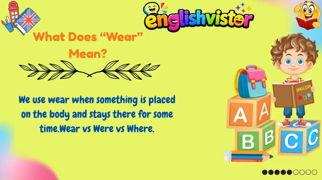 What Does “Wear” Mean?
