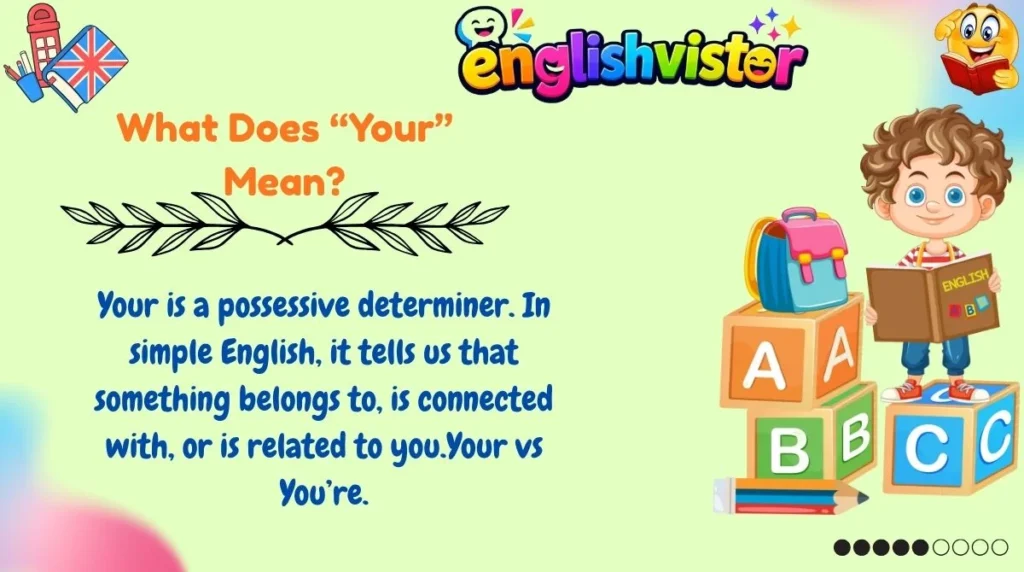 What Does “Your” Mean?