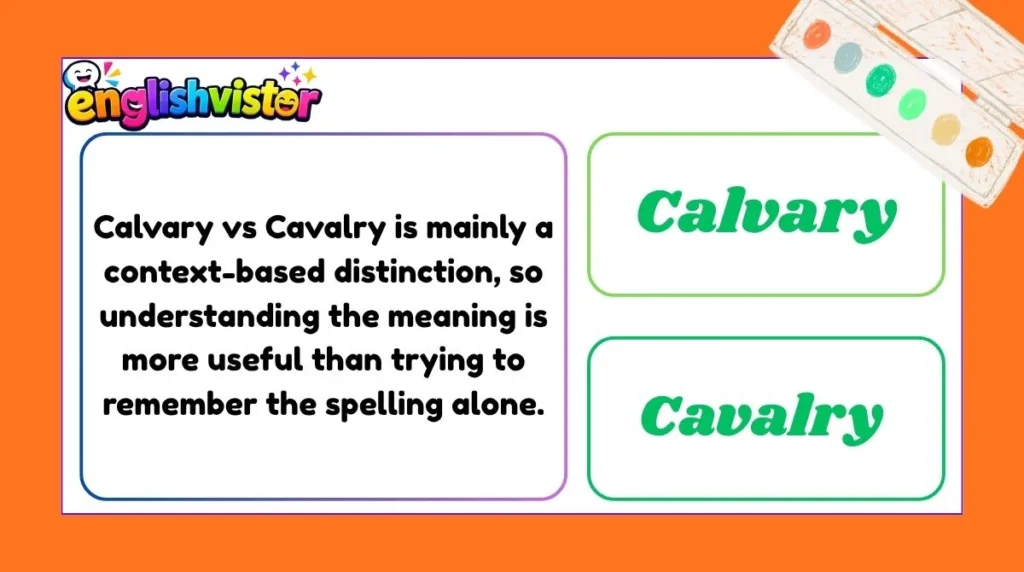 Calvary vs Cavalry in Everyday English
