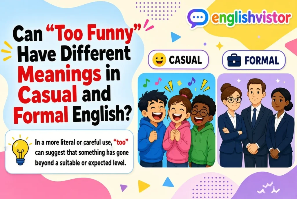Can “Too Funny” Have Different Meanings in Casual and Formal English?