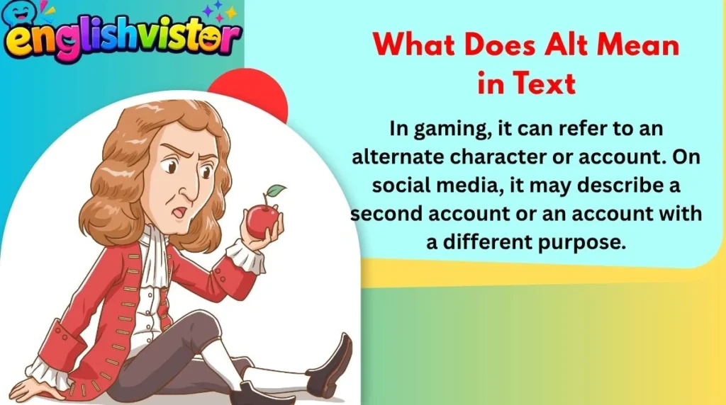 What Does Alt Mean in Text