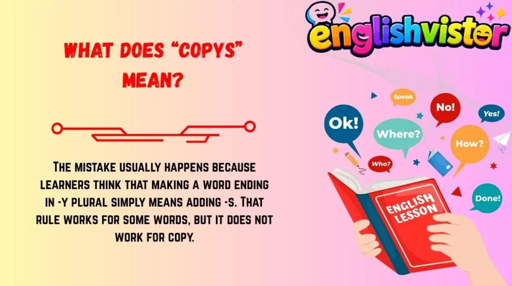 What Does “Copys” Mean?

