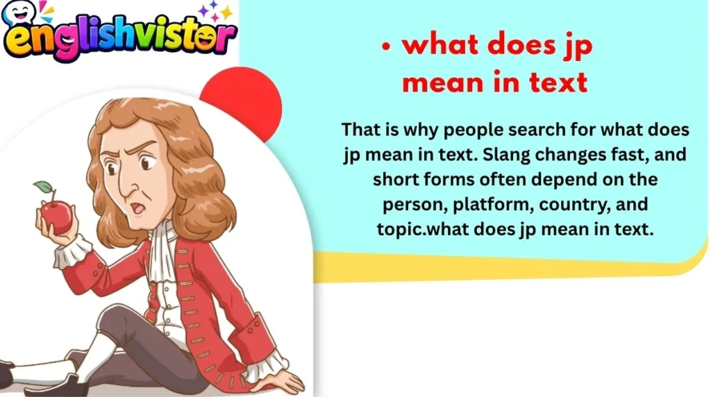 what does jp mean in text