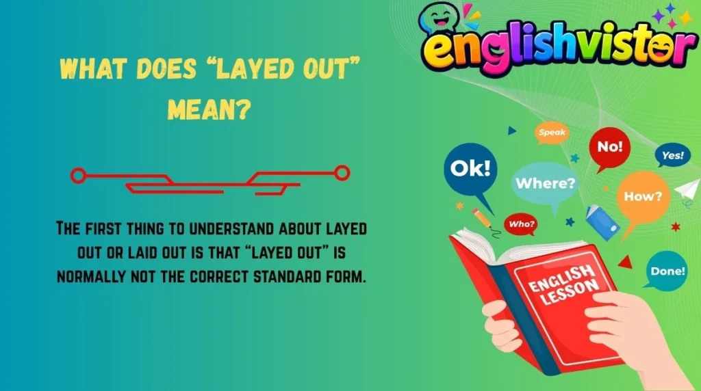 What Does “Layed Out” Mean?
