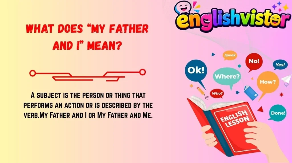 What Does “My Father and I” Mean?
