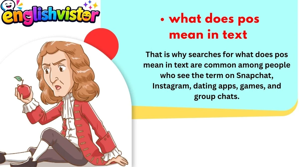 what does pos mean in text