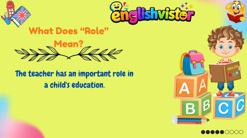 What Does “Role” Mean?