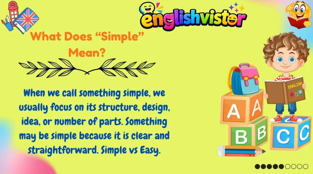 What Does “Simple” Mean?