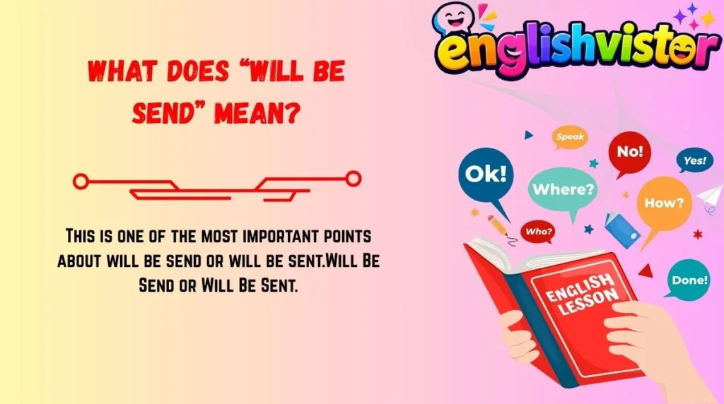 What Does “Will Be Send” Mean?