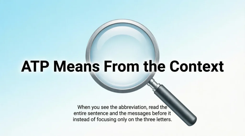 ATP Means From the Context