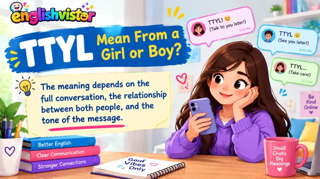 TTYL Mean From a Girl or Boy